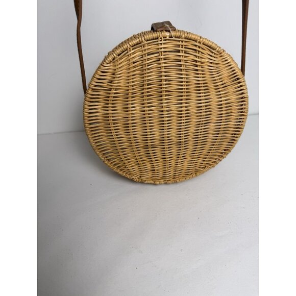 Zara Basics Round Raffia Crossbody Bag - Picture 6 of 10